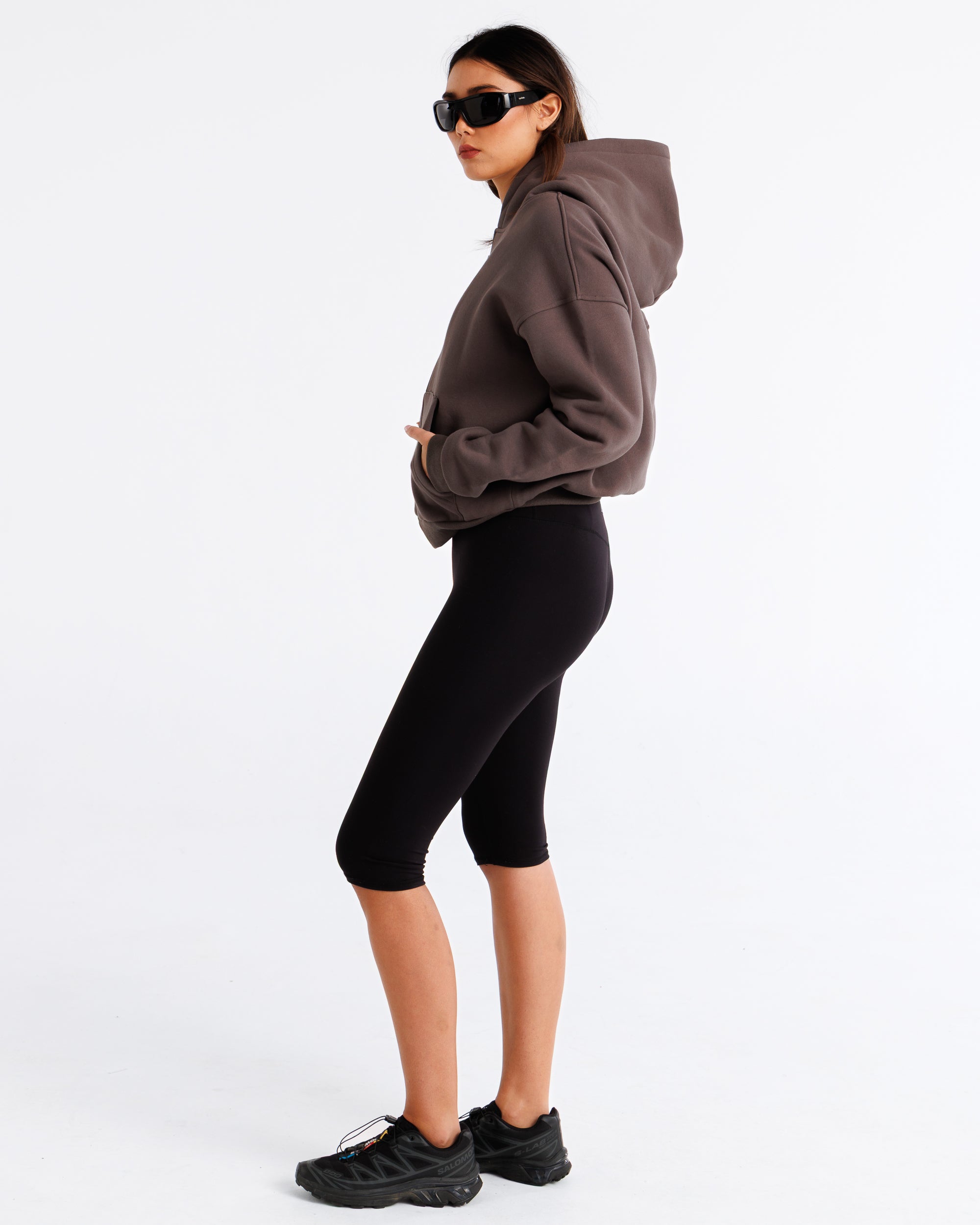 Heavyweight Zip-Up Hood Shadow Grey