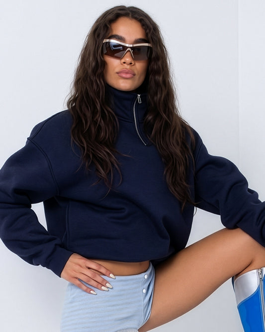 Heavyweight Quarter Zip Sweater