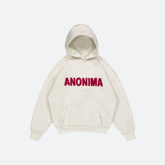 Flat Lay of Grey Marle Anonima Hoodie