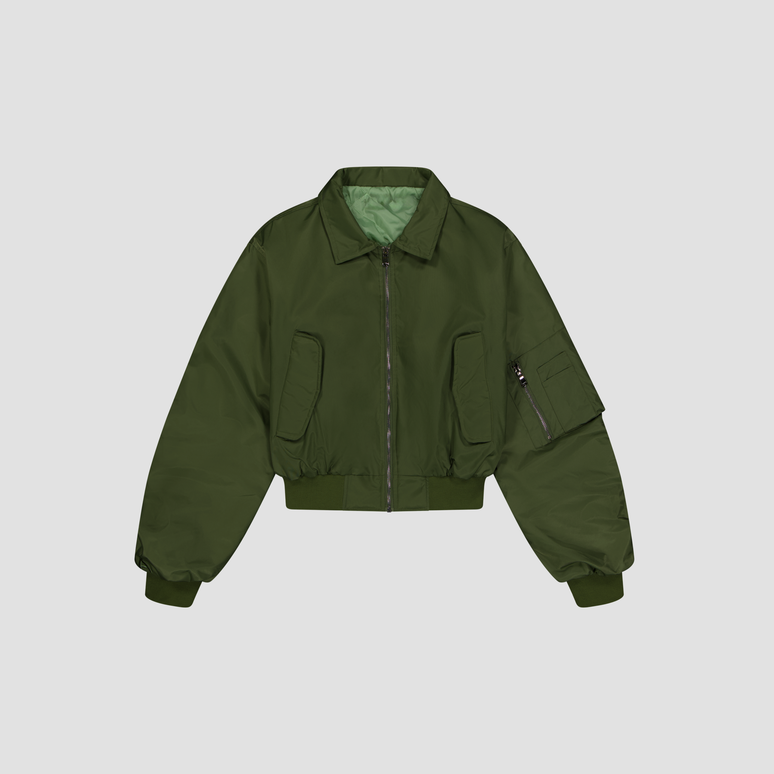 Flat Lay of Milano Centrale Bomber Jacket