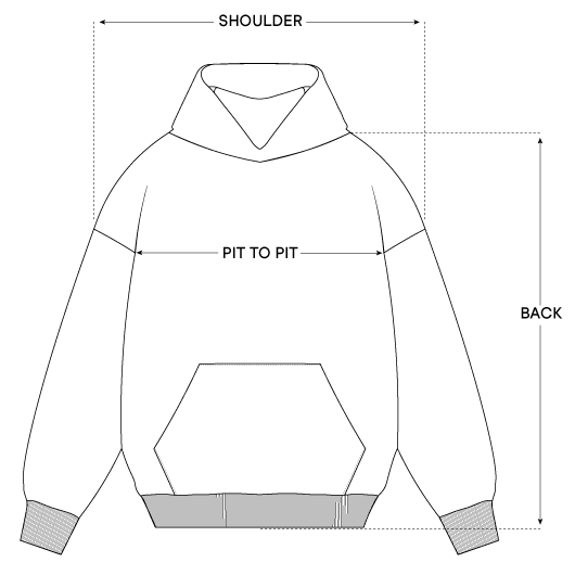 Societa Anonima Hoodie Size Chart